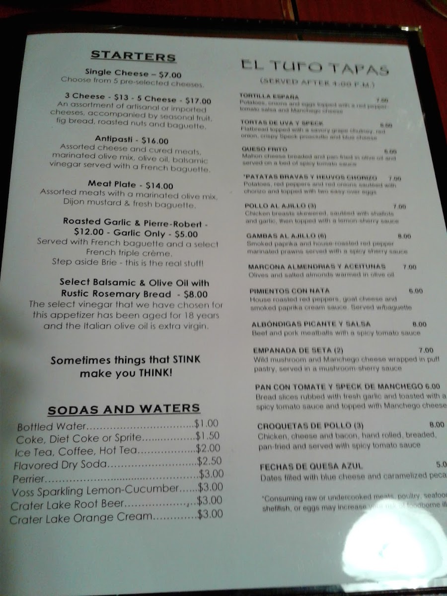 Menu Stink Cheese-Meat And El Tufo Wine Bar-10