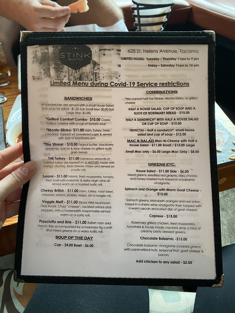 Menu Stink Cheese-Meat And El Tufo Wine Bar-8