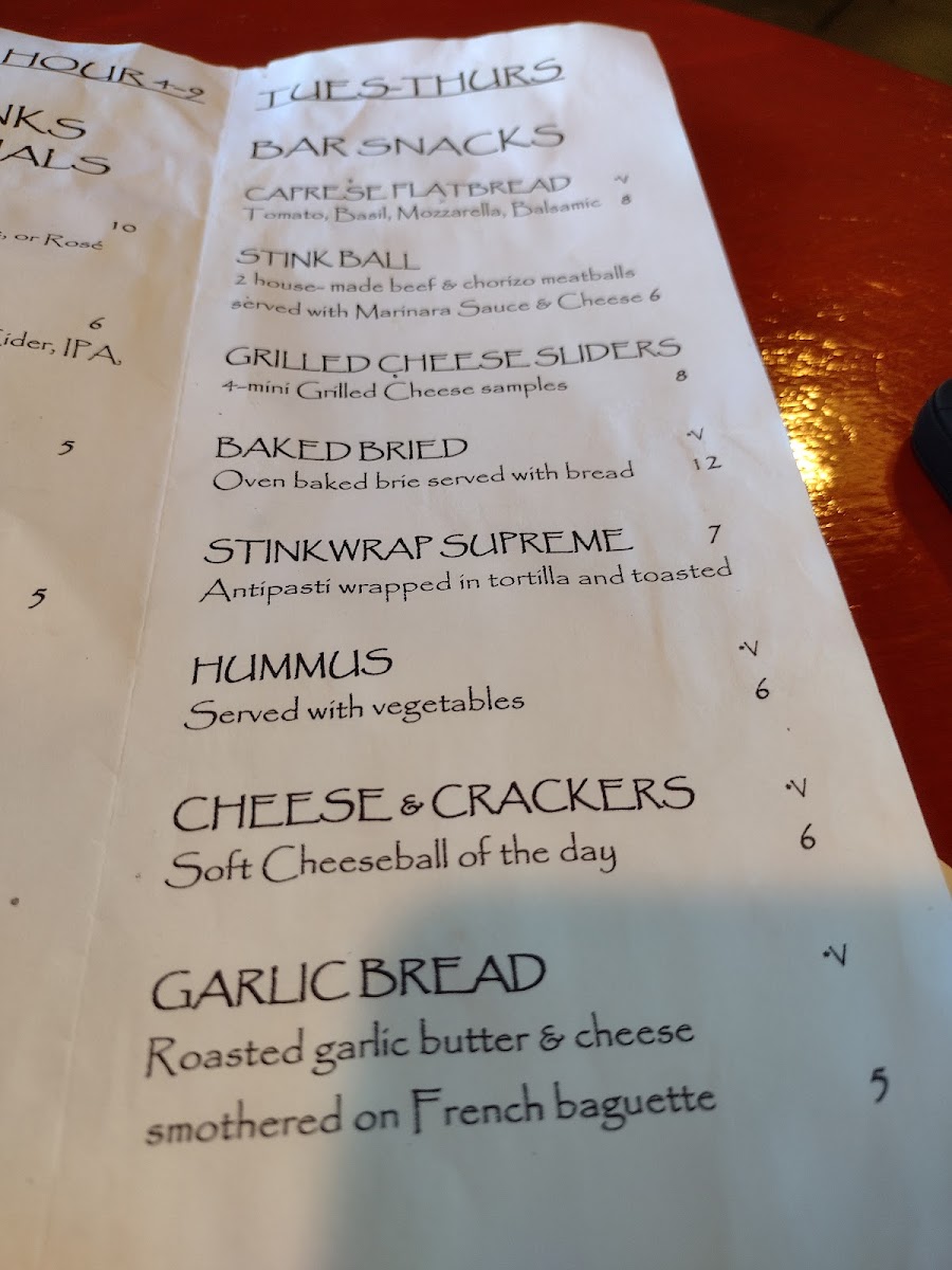 Menu Stink Cheese-Meat And El Tufo Wine Bar-9